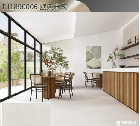 bifa必发欧典米灰陶瓷大板900x1800mm效果图