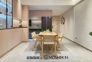 bifa必发缎光系列TG157187 安卡斯灰餐厅效果图